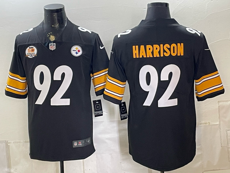 2026 Men Pittsburgh Steelers #92 Harrison Black Limited Nike NFL Jersey0831001->pittsburgh steelers->NFL Jersey